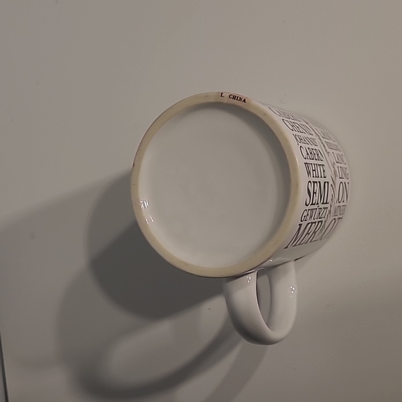 Chateau Ste Michelle Coffee Mug with various types of wines on it-New - Picture 6 of 6